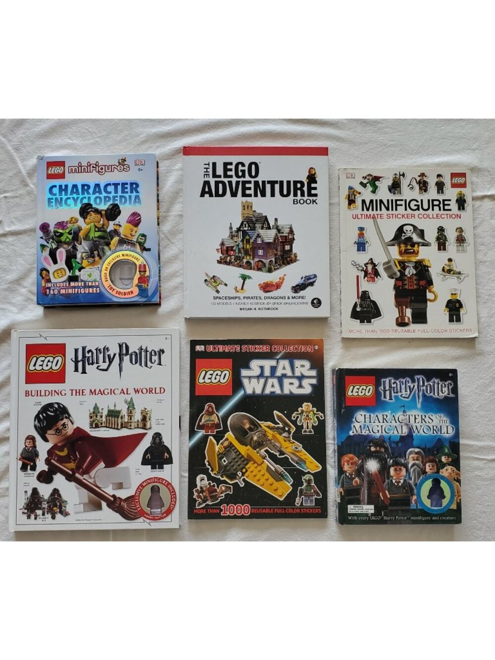 LEGO Sticker Book Minifigure Encyclopedia Star Wars Harry Potter Adventure Build